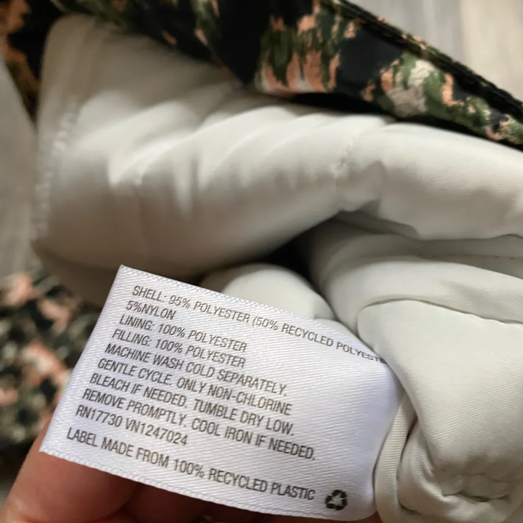 Rachel Comey Multicolor Camouflage Quilted Button Up Green Puffer Jacket Size XS - Image 4