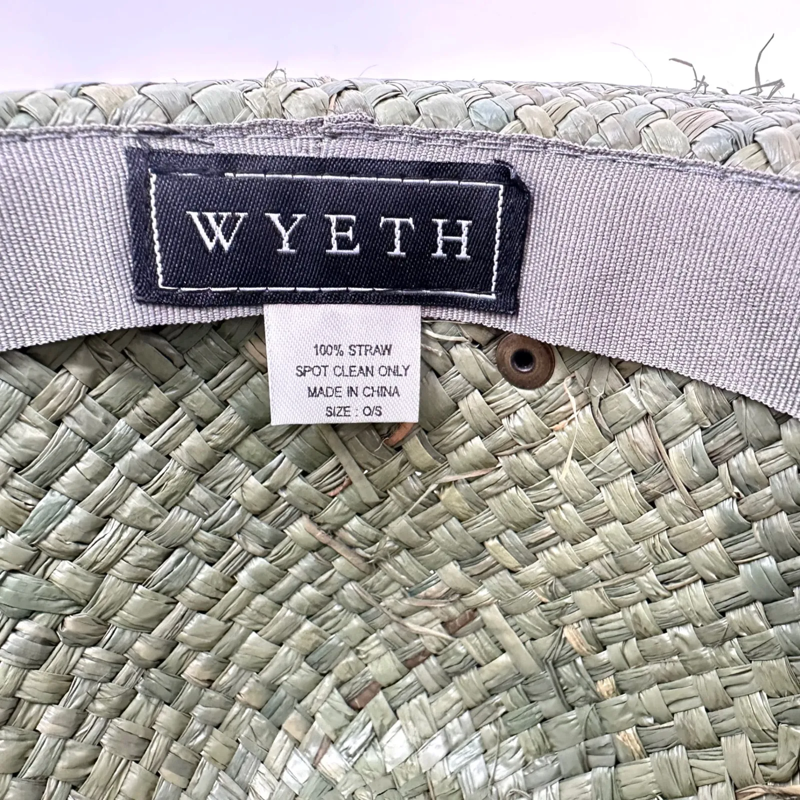 Wyeth Woven Grass Rancher Hat Green‎ OS Green - Image 4