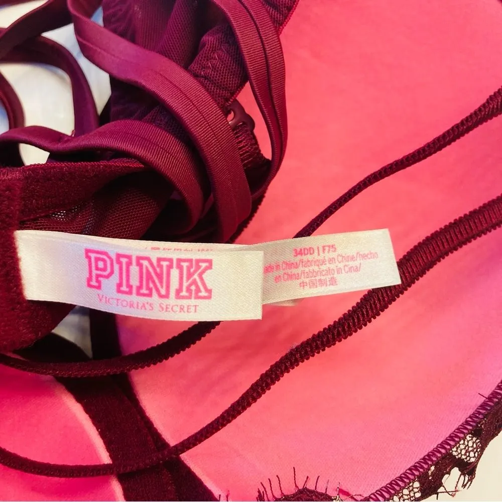 Victoria's Secret‎ PINK Date Push-up Bra Fashion Show Limited Edition Size 34DD - Image 11
