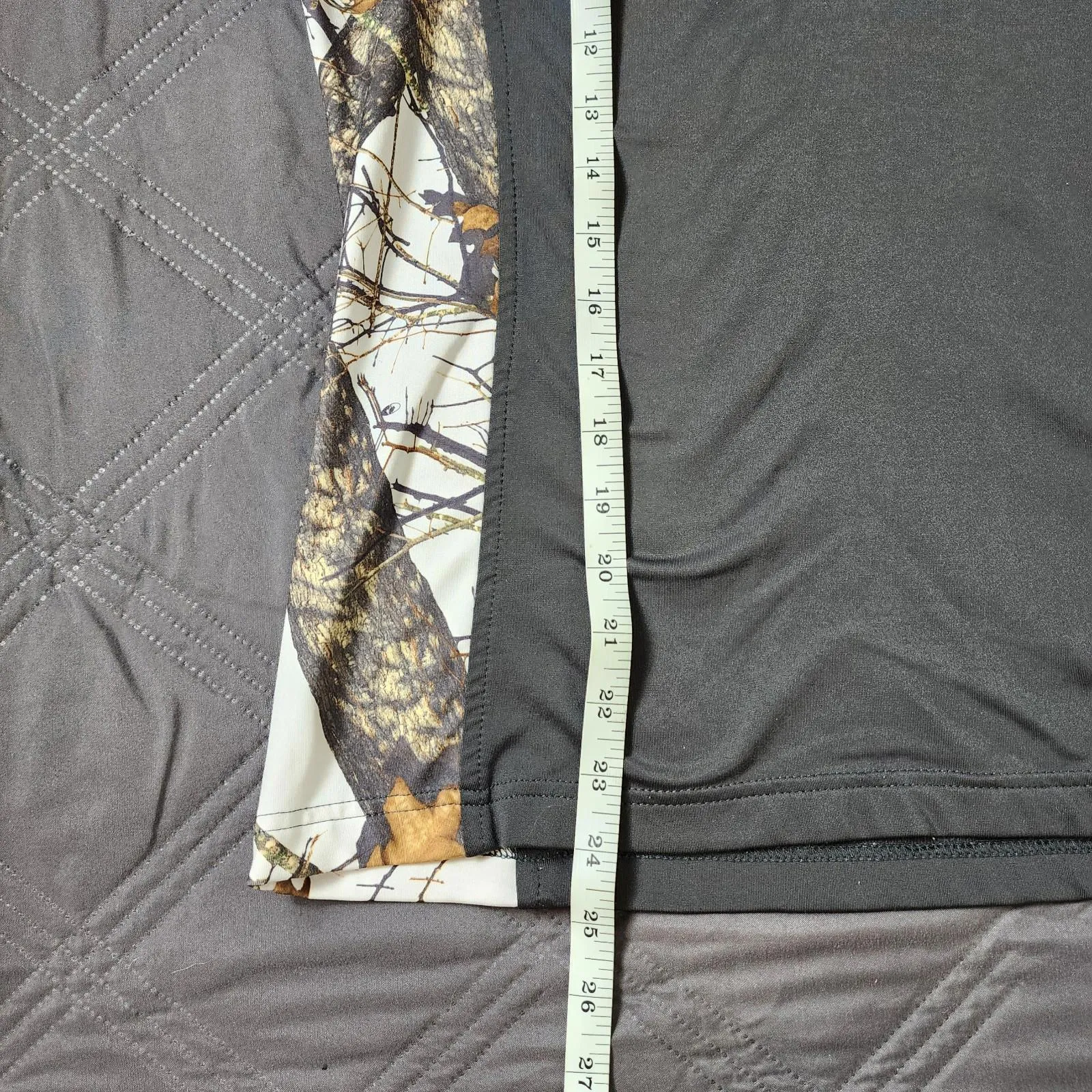 Energy Zone Long Sleeve Pullover Snow Camo Shirt Quarter Zip Hunting Base Layer - Image 6