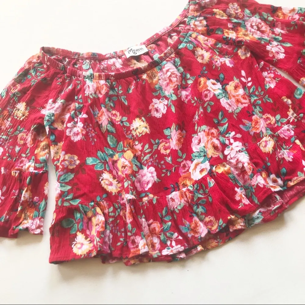 show me your MUMU Floral Top - Image 4