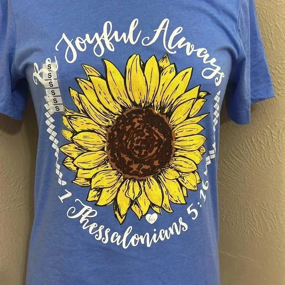 2/15 Cute sunflower top Blue - Image 2