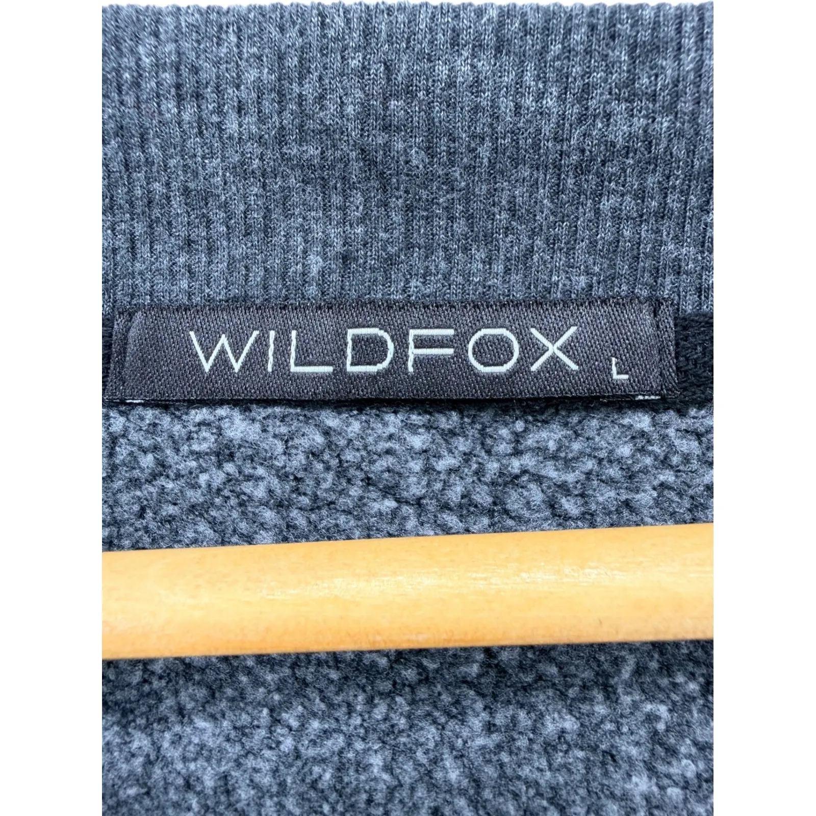 Wildfox Couture Star Print Monte Crop Crew Sweatshirt Black Raw Hem Large Casual - Image 4