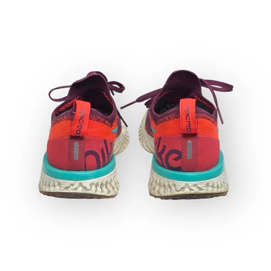 Nike ✔︎ Epic React Flyknit Running Shoes Sneakers ✔︎ Bordeaux Hyper Jade ✔︎ 7.5M - Image 4