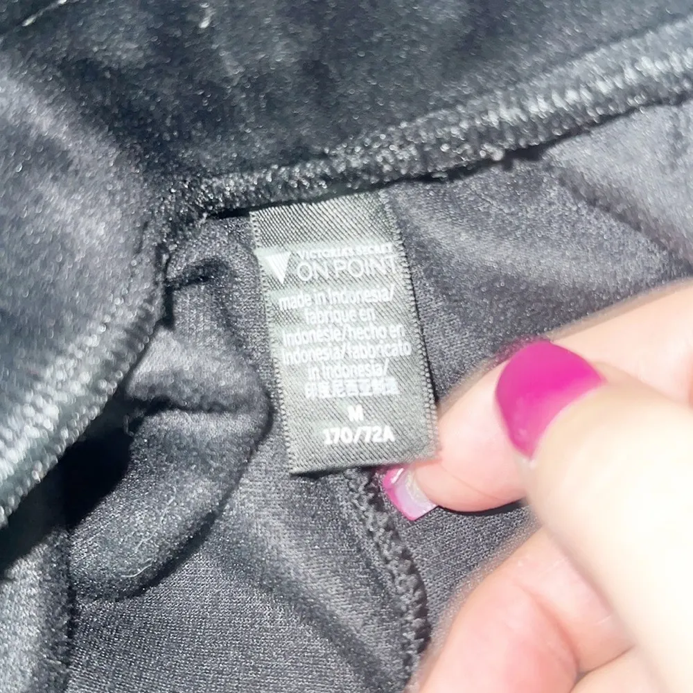 Victoria's Secret On Point Black Velour Jogger Style Sweatpants - Image 10