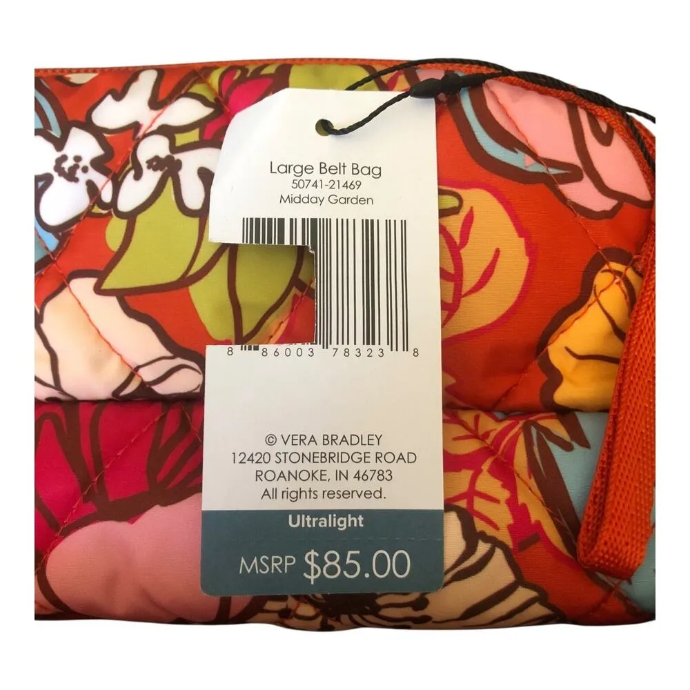 Vera Bradley Midday Garden Essential Zip Wristlet & Large Belt Bag Ultralight - Image 12