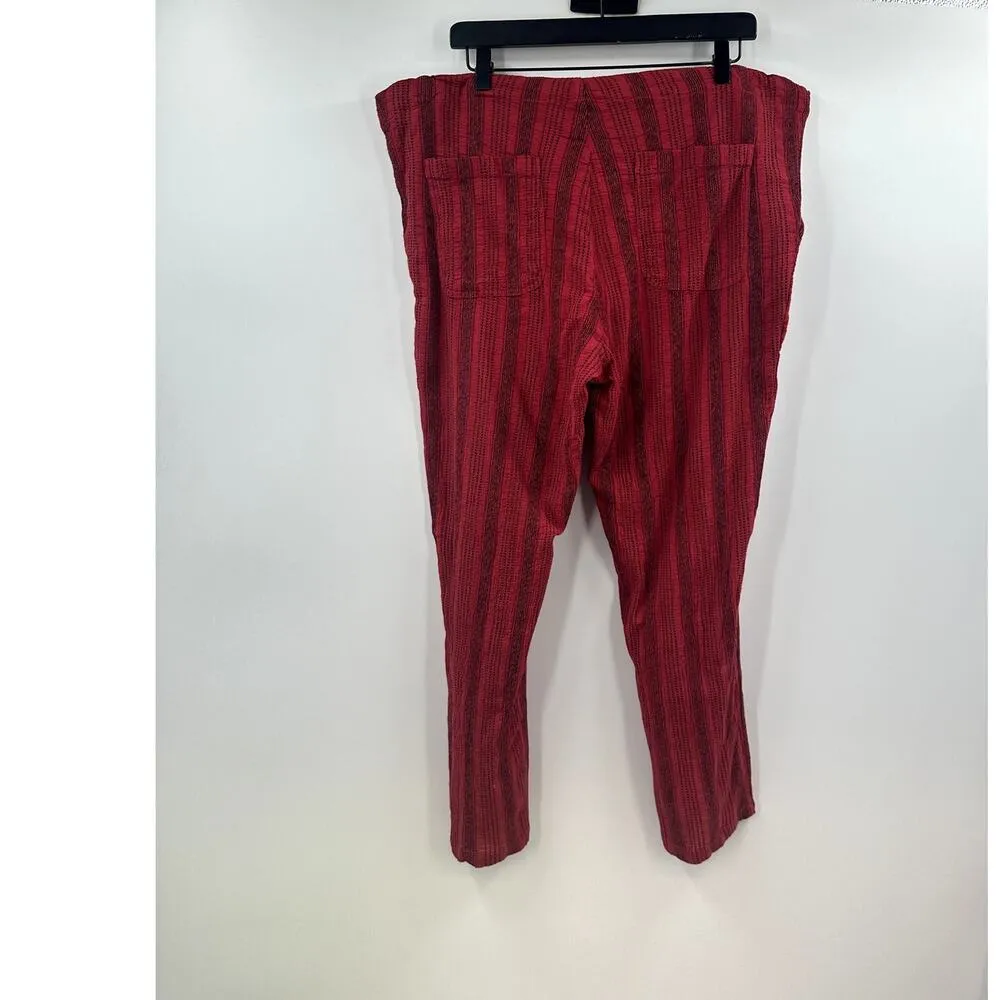 Sundance Shobu Striped Pants in Berry Size Medium - Image 9