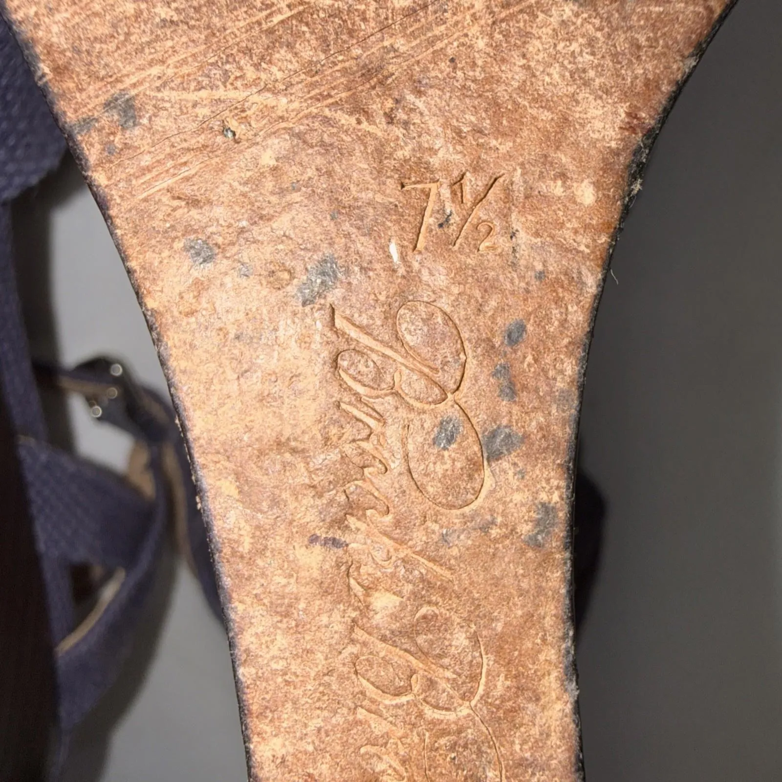 Brooks Brothers Minimalist Blue Classic Preppy Designer Platform Wedges Sandals - Image 15