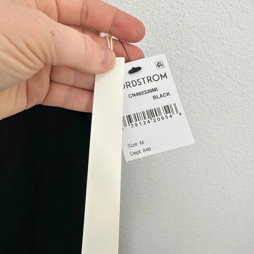 CASLON Nordstrom Women's‎ Ribbed Tank Top Black Sleeveless Basic Casual Top NWT - Image 4