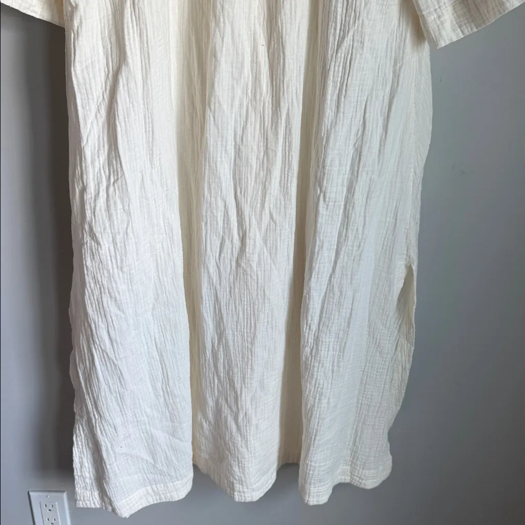 NEW Madewell Lightestspun Cover-Up Maxi Shirtdress Medium - Image 9