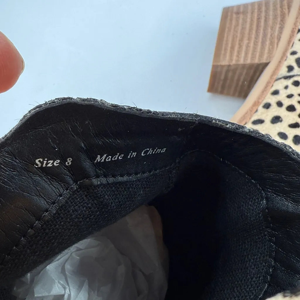 Dolce Vita Santo II Animal Print Heel Booties Boots S-462 Sz 8 - Image 7