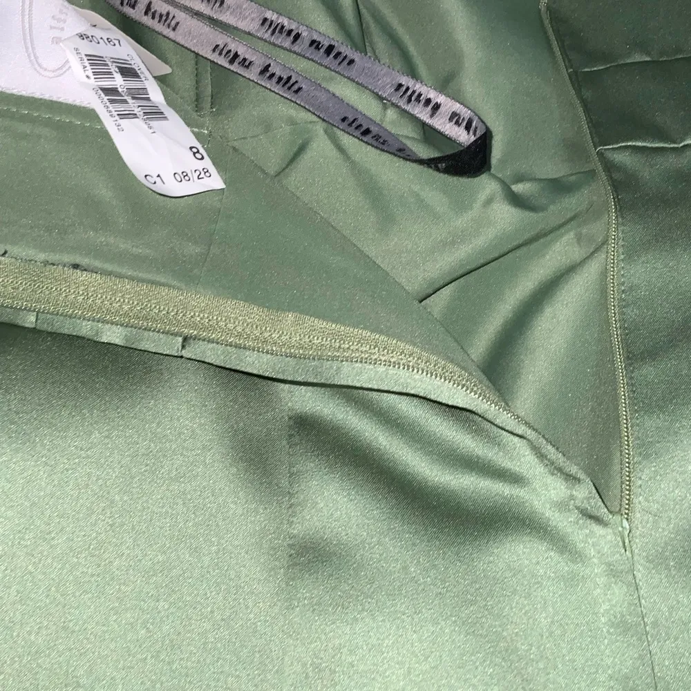 Cocktail Satin Strapless Mint Green Prom Formal Dress Sz 8 NWT - Image 5