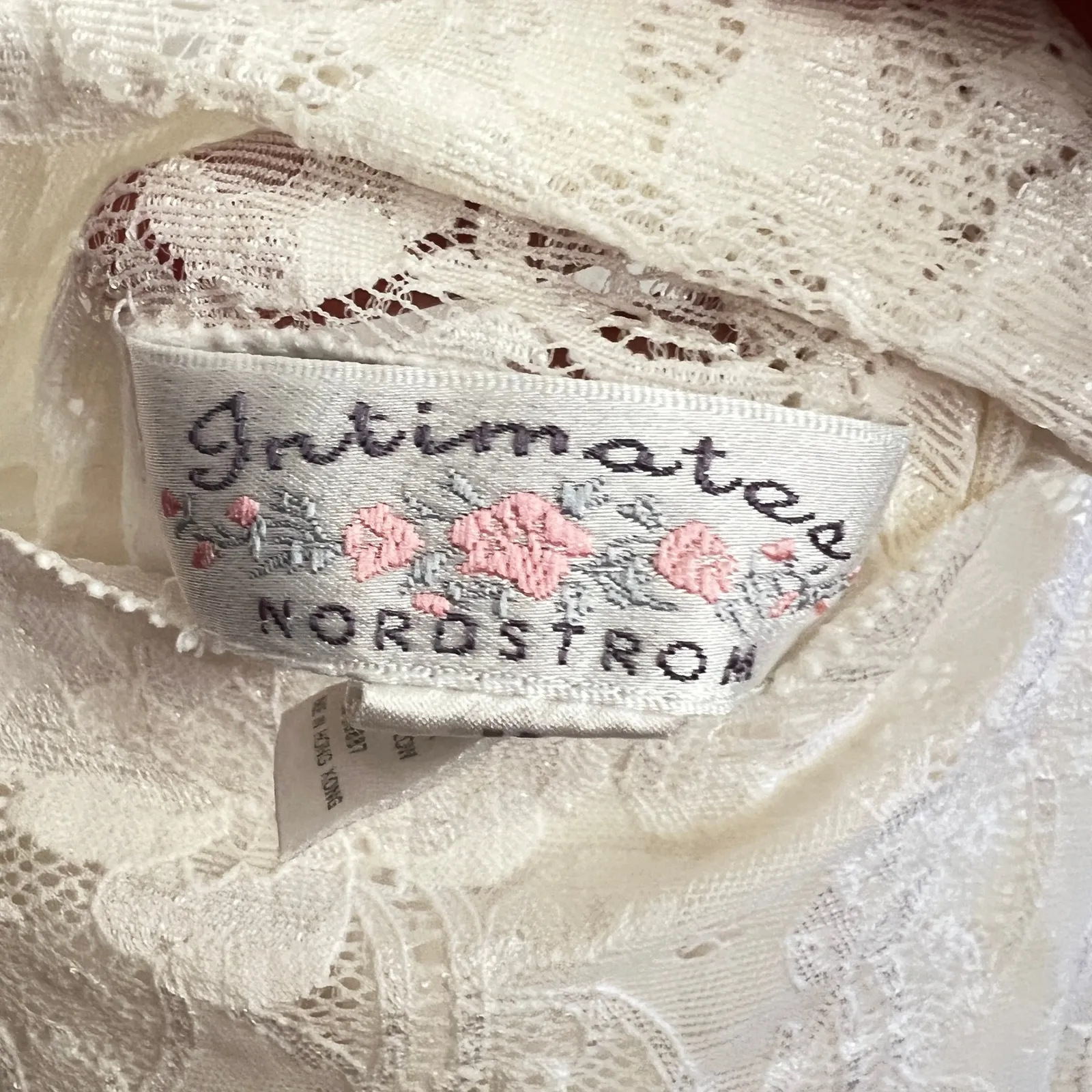 Vintage White Lace Trim Tank Top Coquette Balletcore Y2K Lingerie Bridal Medium - Image 3