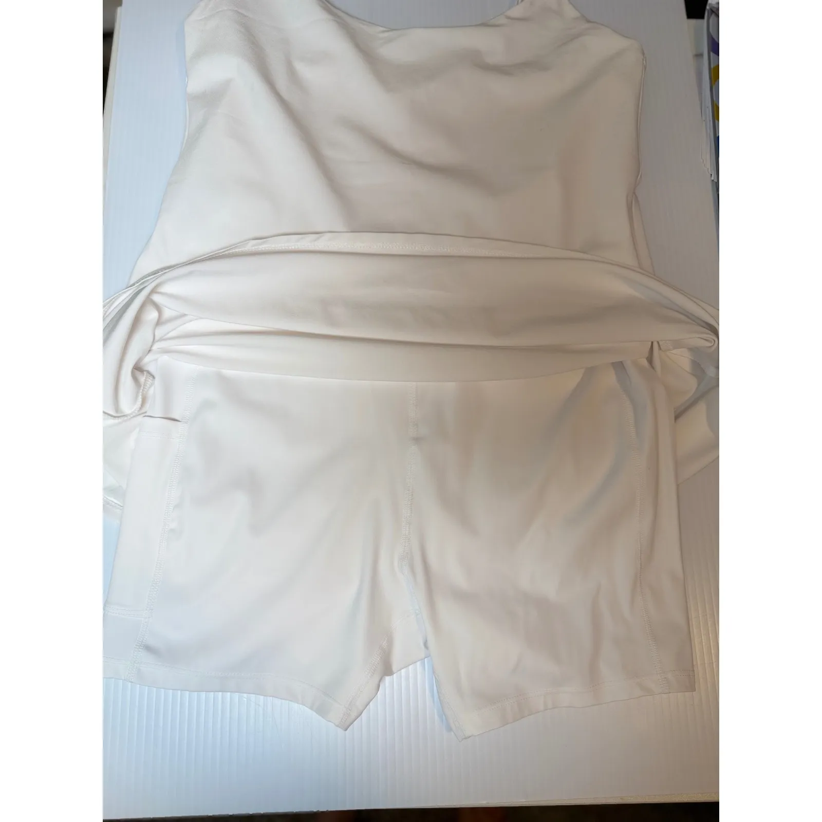 Abercrombie Fitch White Slip Dress Spaghetti Strap Mini Dress Womens - Image 6