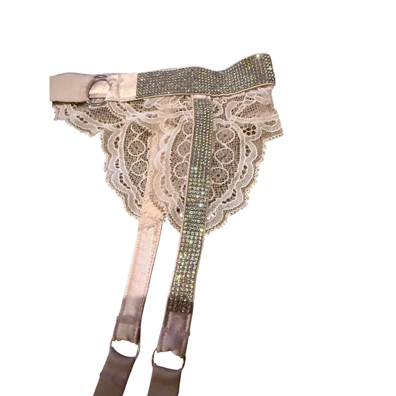 Victoria’s Secret Shine Strap Lace Garter Belt Sz. S/M - Image 6