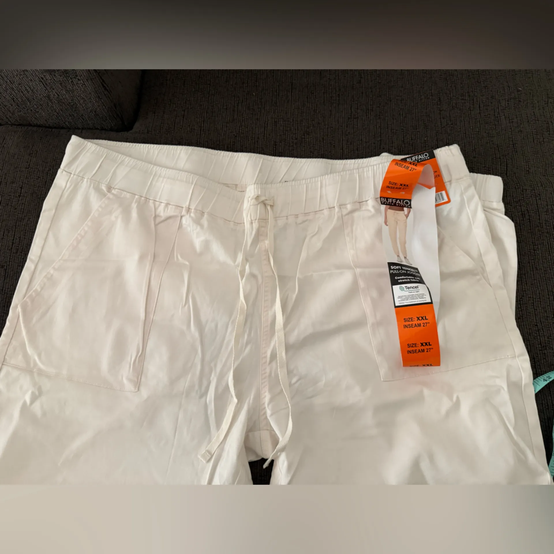 Buffalo David Bitton Women's Soft Tencel Pull-On Jogger 2XL CREAM New - Image 4