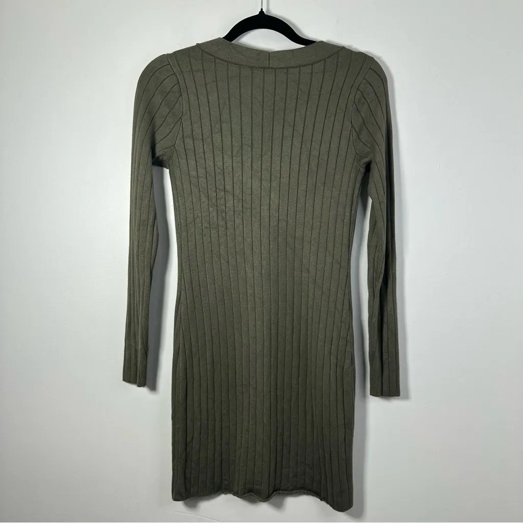 Abercrombie & Fitch Women’s Long Sleeve Button Up Fitted Dress Size S - Image 2