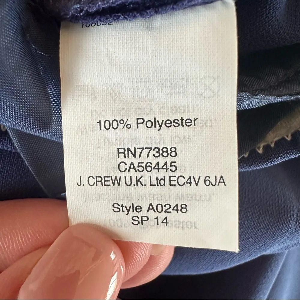 J. Crew Trousers Pants Pleated NEW Women’s 8 Blue Professional Dress Pants - Image 8