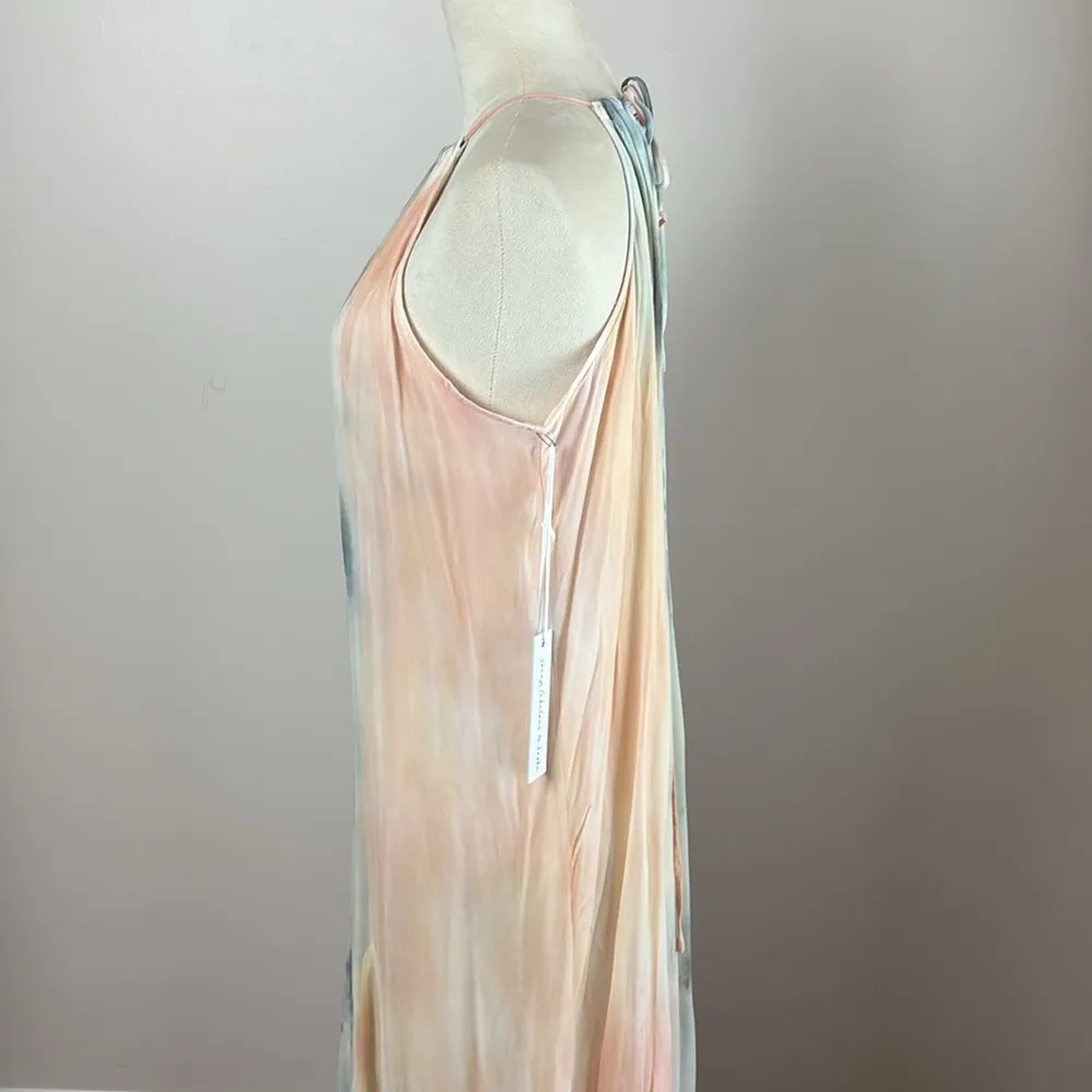 New Young Fabulous & Broke Elie Trapeze in Buttercup Picnic Wash Maxi Dress Sz M - Image 7