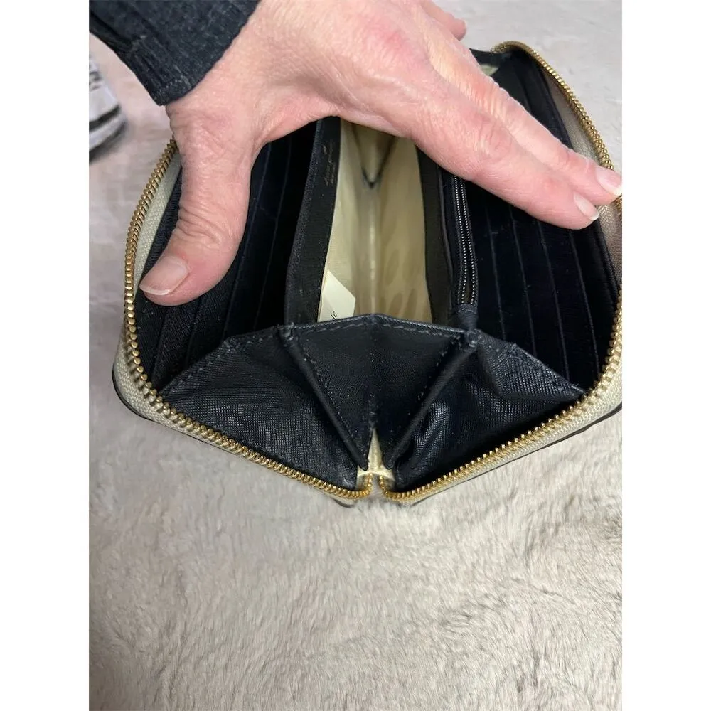 Kate Spade Women's Leila Zip-Around Wallet Multicolor Polka Dot Bow - Image 9