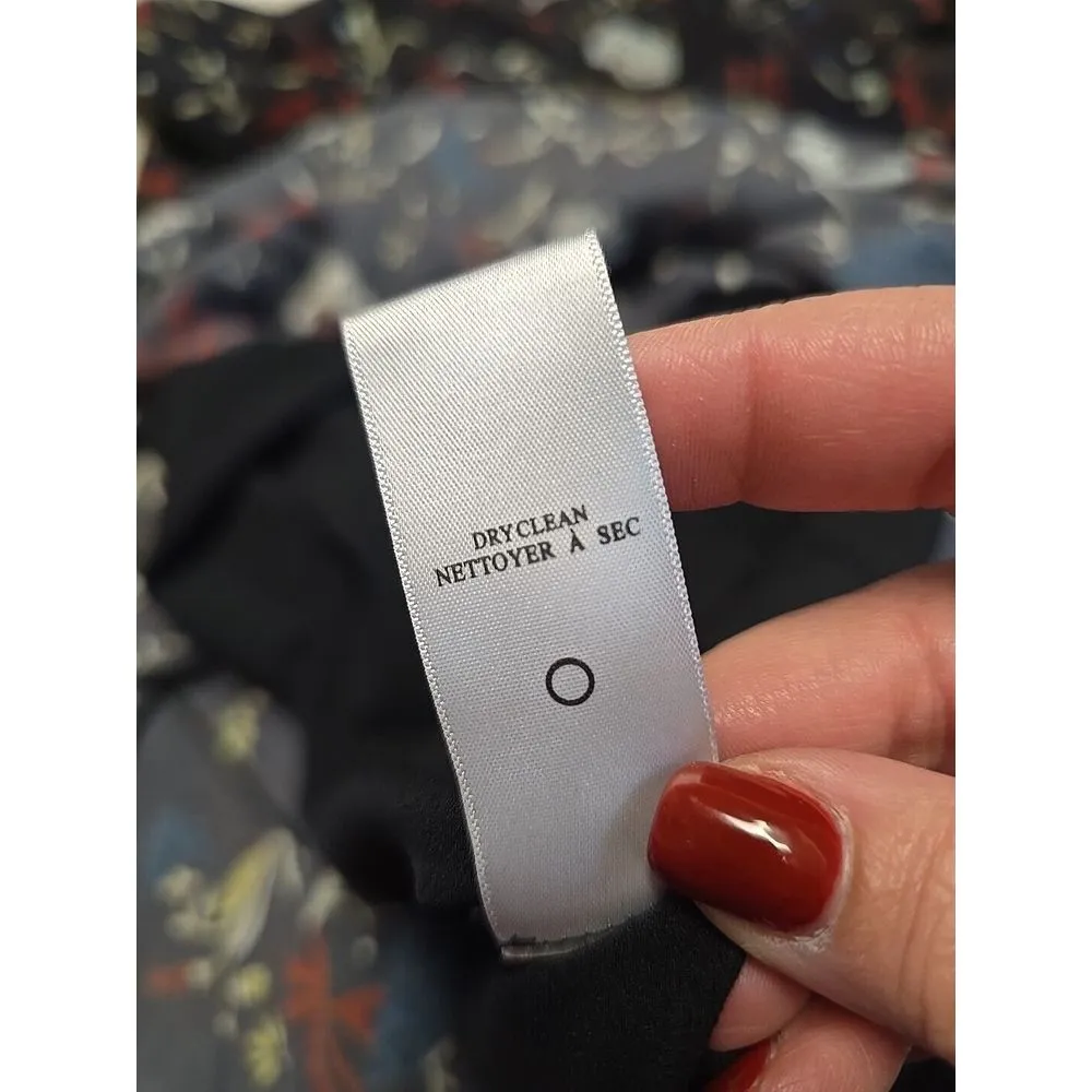 A.L.C. Cynthia dress floral silk women's size 0 fit‎ and flare dress lace - Image 8