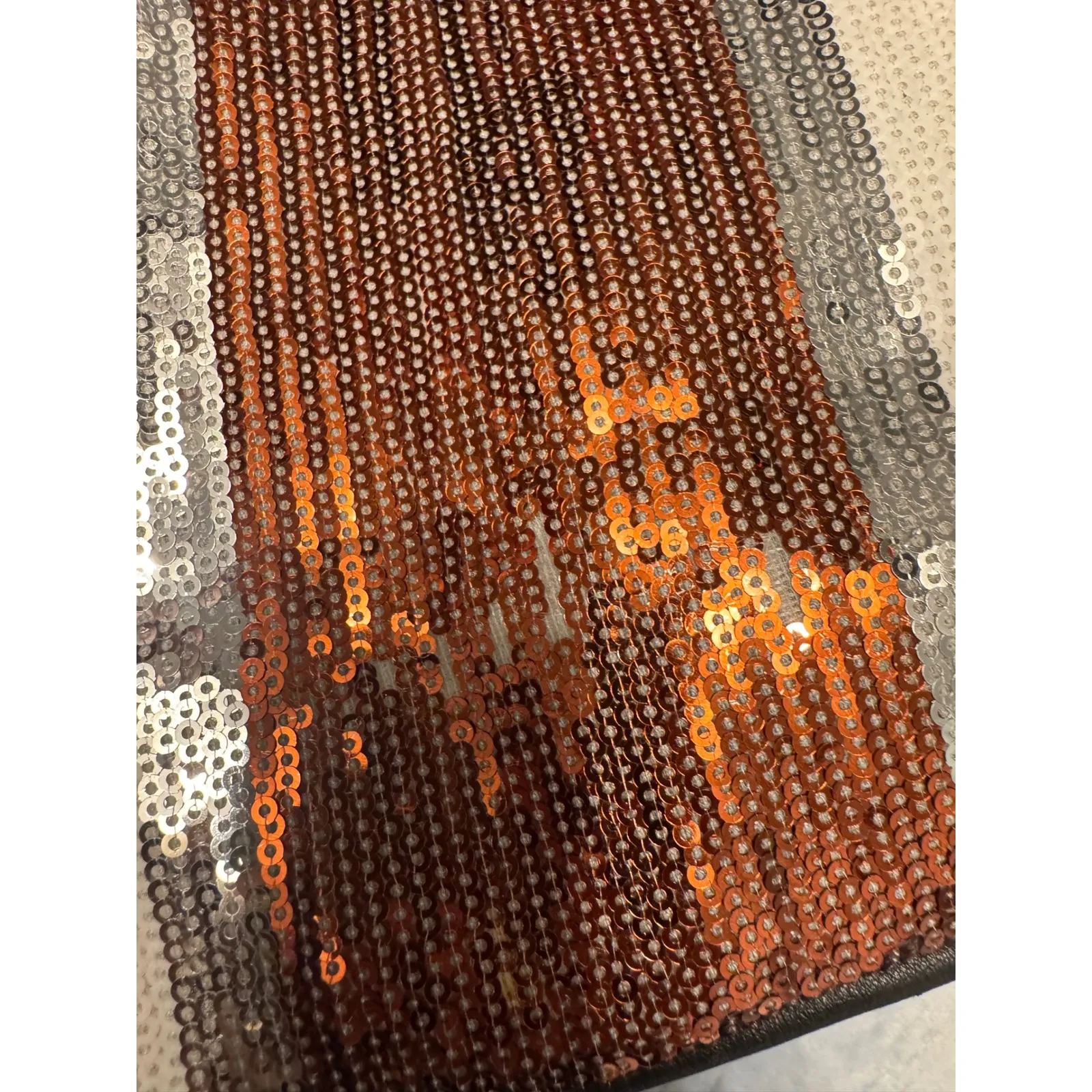 V°73 Sequin Embellished Tote Bag Purse Handbag Designer Glam Party Black - Image 7