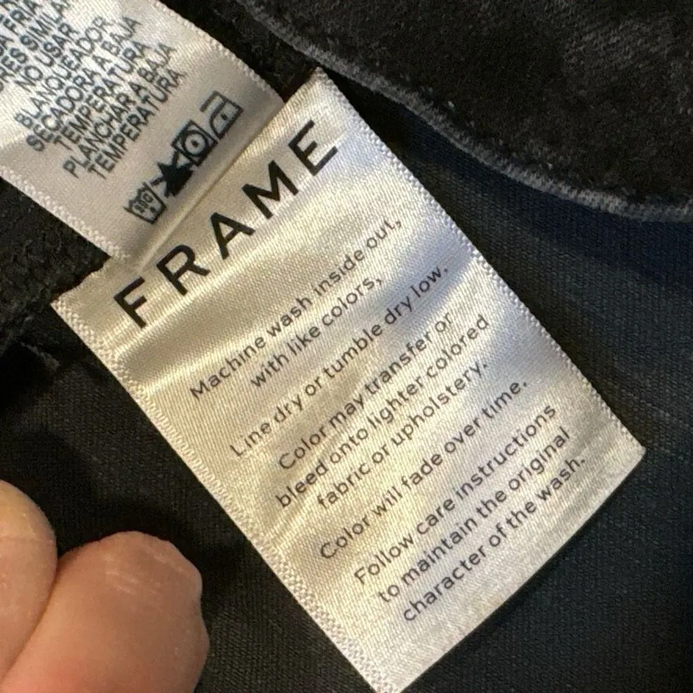 FRAME le skinny de Jeanne snake print  jeans size 27 - Image 5