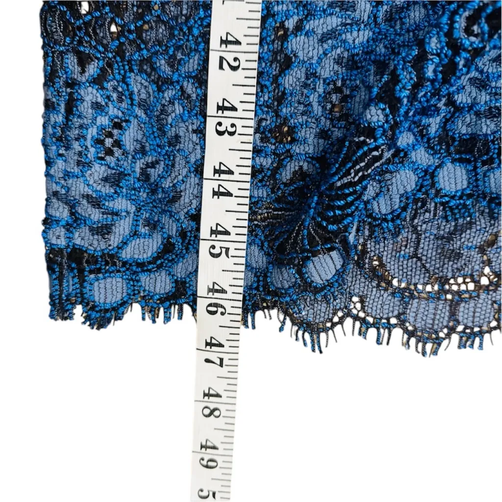 Alexis Miller Allover blue Lace Midi Dress WORN on TV - Image 16