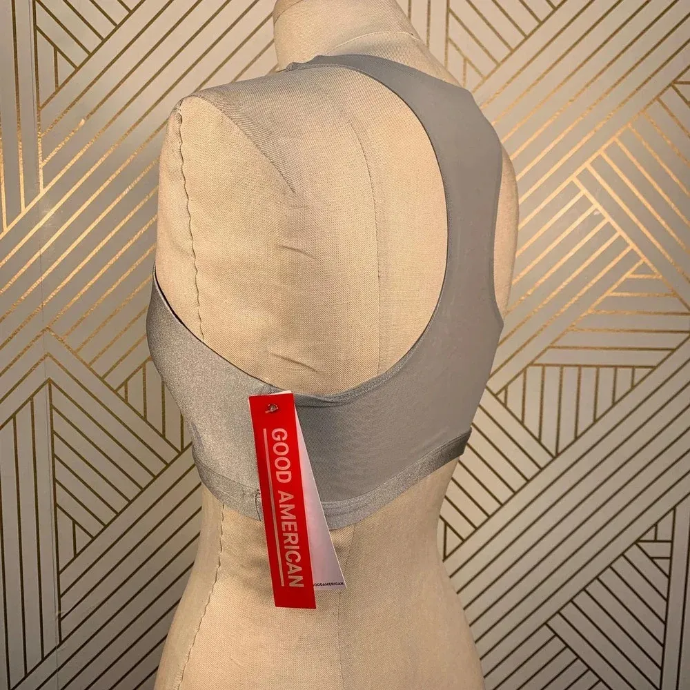 Good American The Empower‎ Sports Bra in Silver - Image 8