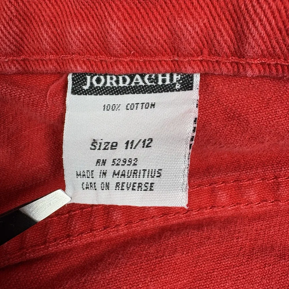 Vintage Jordache High Waisted High Rise Jeans 80s‎ 90s Red Mom SIZE 11/12 - Image 10