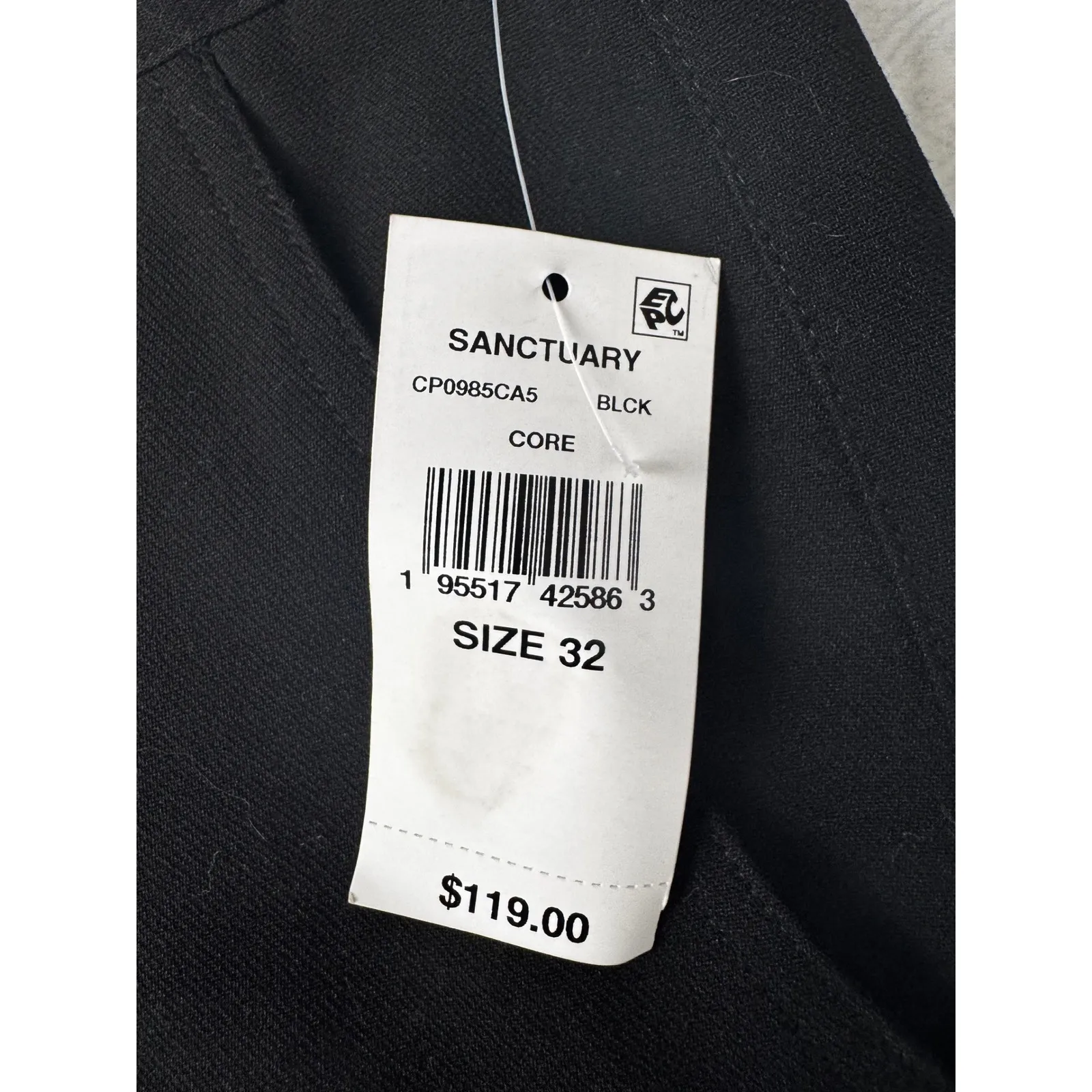 Sanctuary‎ Women's Black Pleat Detail Cargo Pants Size 32 Relaxed Fit - Image 9