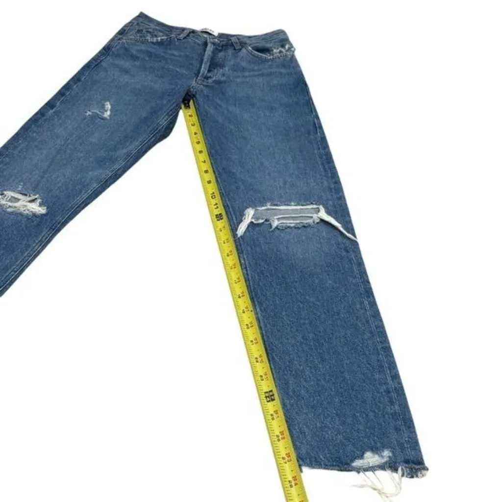 Agolde Jamie Feel Good Relaxed High Rise Crop Jeans Capsule Comfort Coastal 25 - Image 11