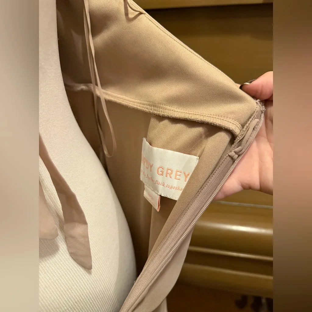 Birdy Grey MONI Convertible Dress Chiffon Taupe Large NEW NWT BRIDESMAID WEDDING - Image 10