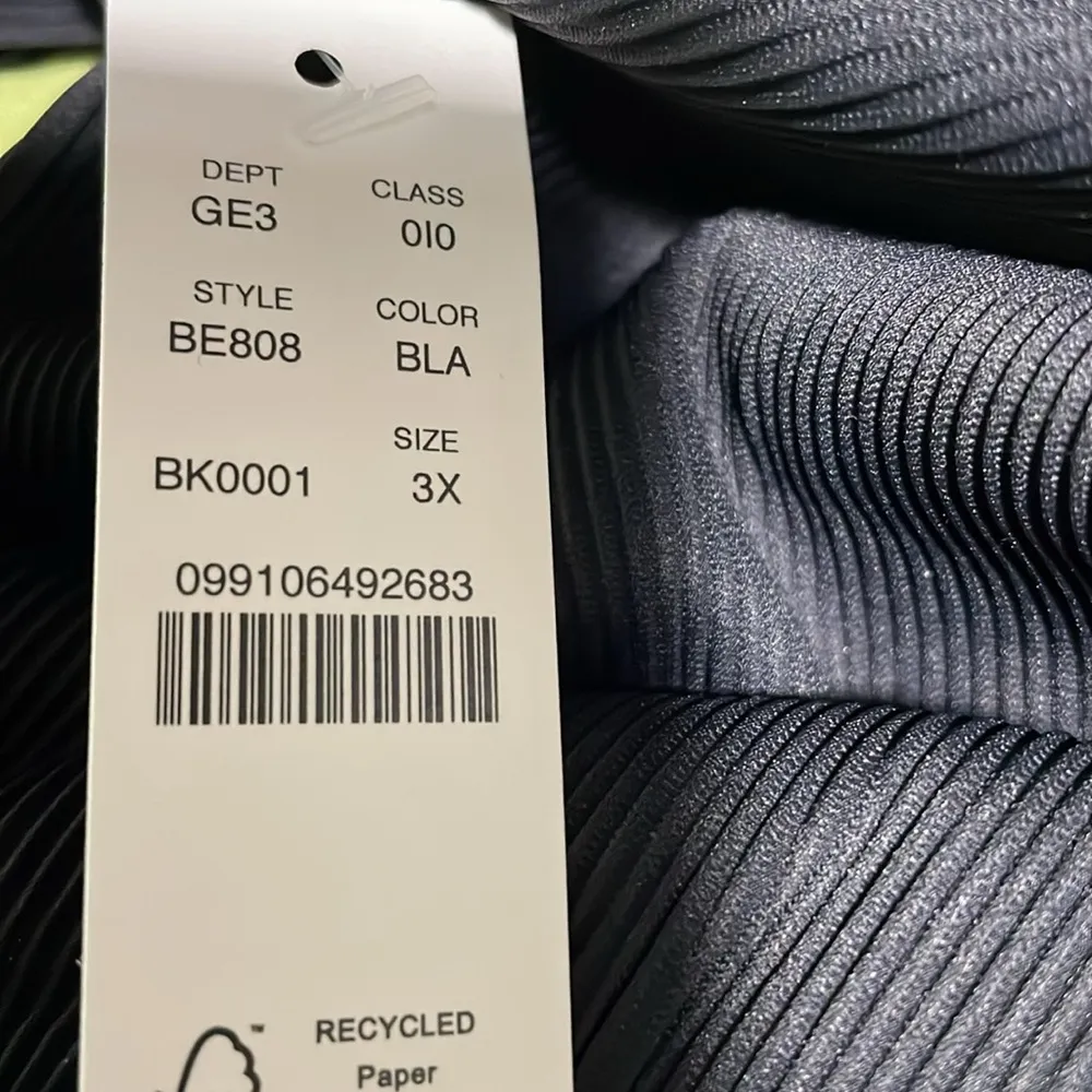 J Crew Ribbed High Rise Cheeky Bikini Swim Bottom Black 3X (22-24) NWT - Image 6