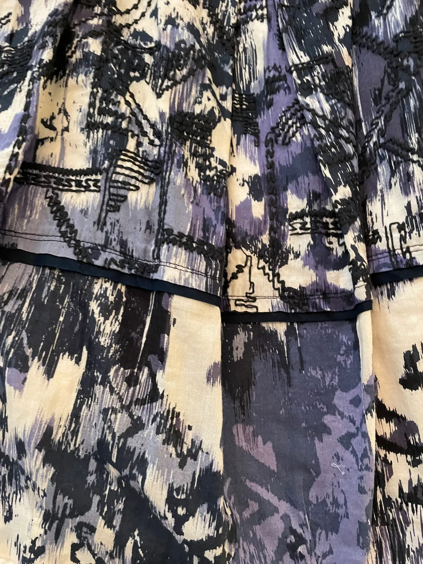 circle embroidered skirt - Image 2