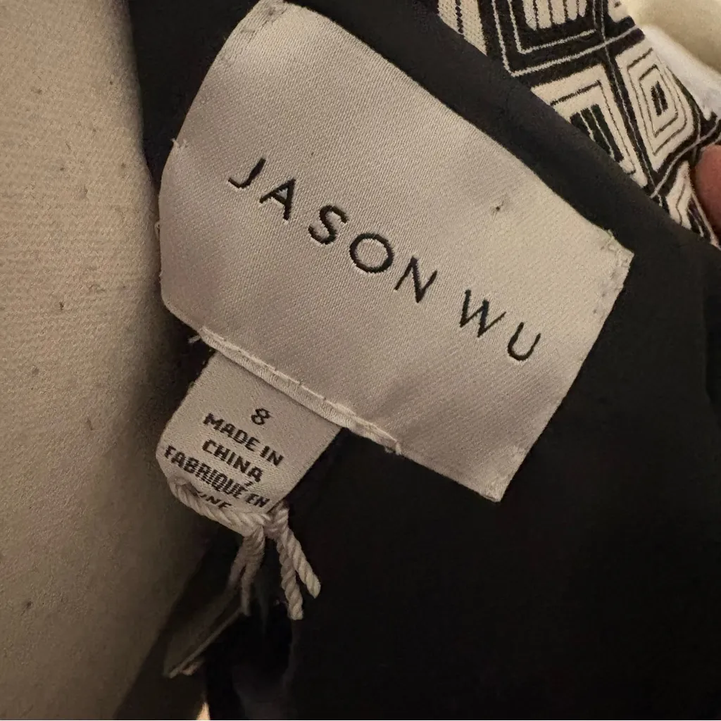 Jason Wu JAOSN WU Geometric Blazer Jacket Black White Size 8 NWT - Image 4