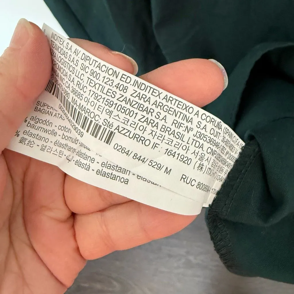 Zara Women’s Medium Green Turtleneck Midi Dress - Image 3