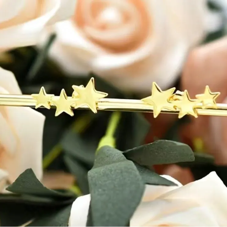 BNIB - Sterling 925 Silver 14K Gold Plated Star Stud Earrings. - Image 8