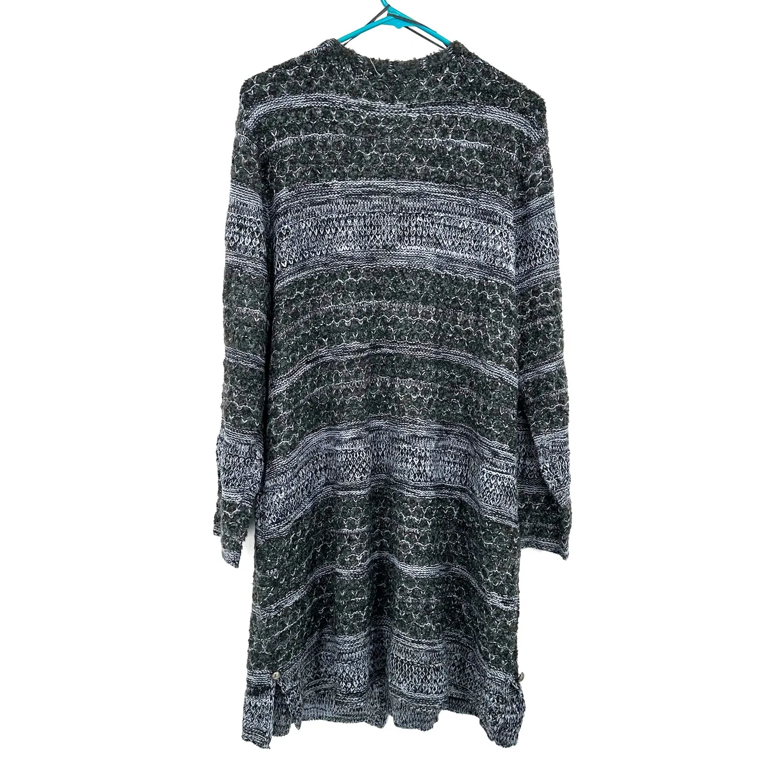 Simply Noelle Size XXL 16-18 Duster Cardigan Sweater Knit Striped NWT New w Tags - Image 2