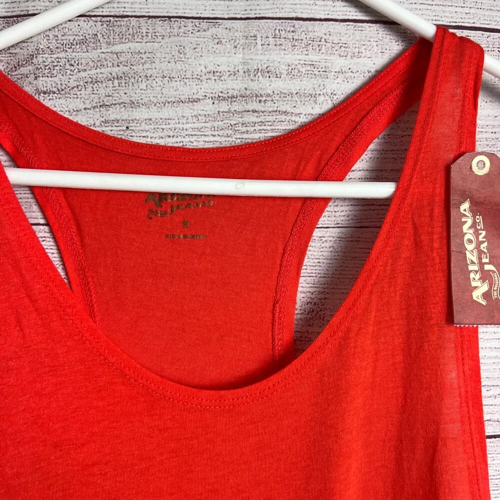 Arizona Jeans Company Womens Sleeveless Graphic Racerback Tank Sz M - Image 4