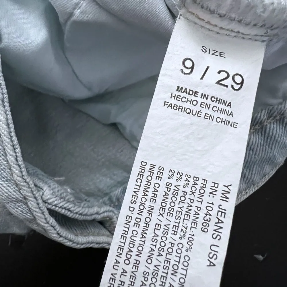 YMI Dream Women’s Drawstring Waist Distressed Frayed Shorts SZ 9 29 New - Image 9