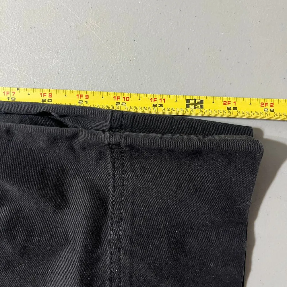 Everlane Women's Black The Lightweight Wide-Leg Crop Chino Cotton Pants Size 8 - Image 10