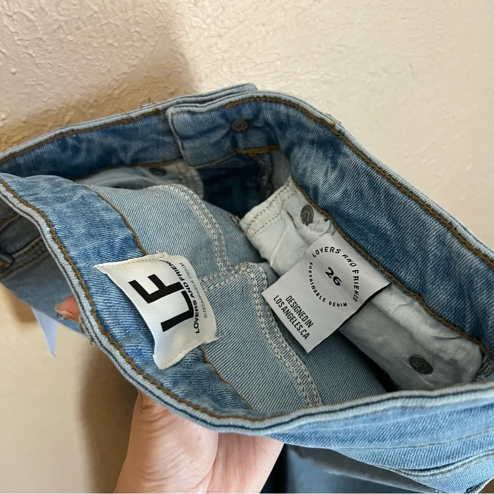 NWT Lovers + Friends Mason Distressed High Rise Skinny Jeans 26 Blue - Image 6