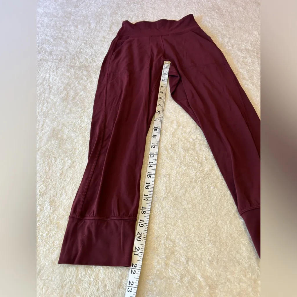 Lululemon Red Merlot‎ Align Joggers Size 2 - Image 4