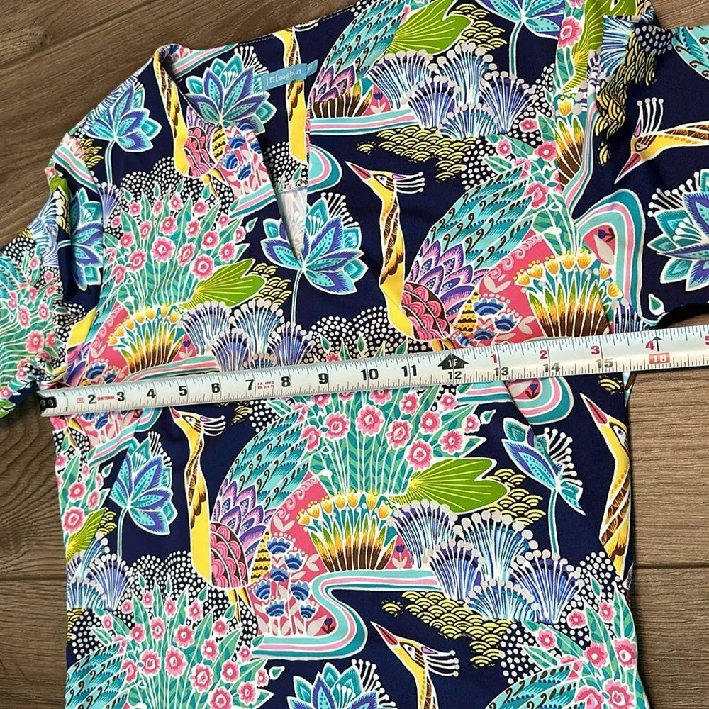 J.‎ McLaughlin Carly Paradise Print Sheath Dress Multicolor Catalina Cloth XS - Image 12