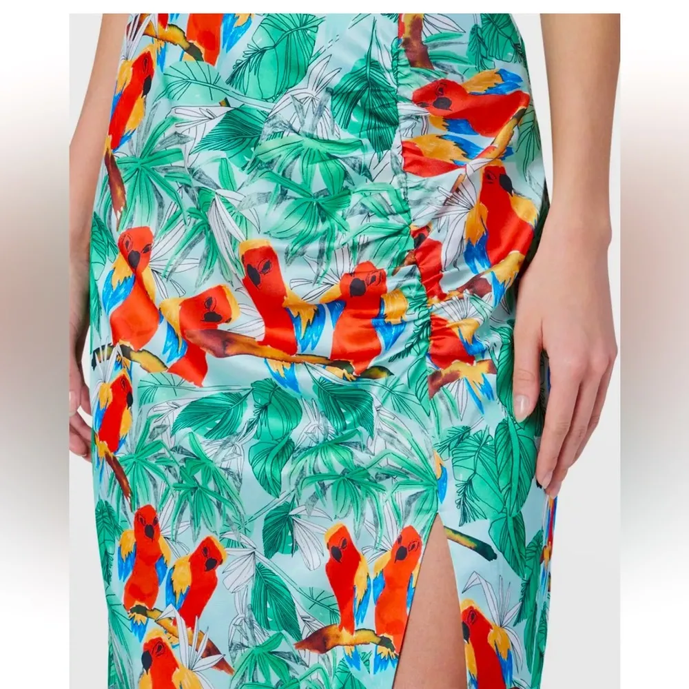 Milly Lilliana Parrots Dress sz 12 runs like a roomy 8!or small 10 - Image 6