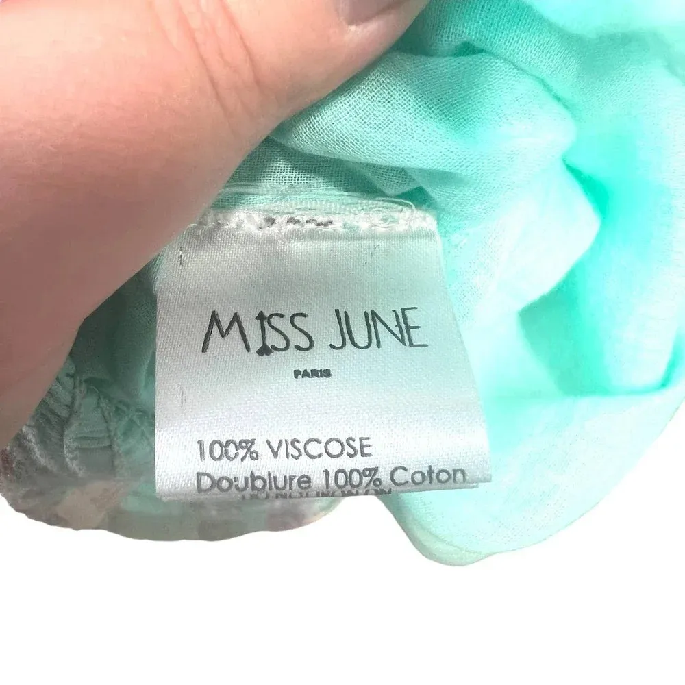 Miss June Paris Fleur Dress Off the Shoulder Floral Print One‎ Size Blue Size undefined - Image 13