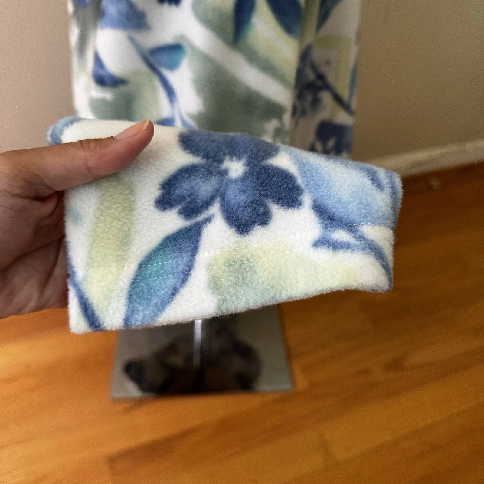 Alfred Dunner Petite Women's Fleece Full Zip Jacket Floral Print Rhinestones PL - Image 12