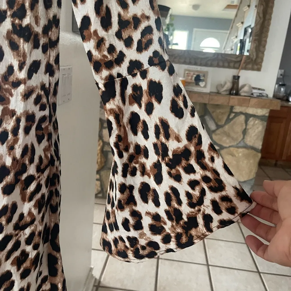 [] leopard printed shift dress size XS - Image 8