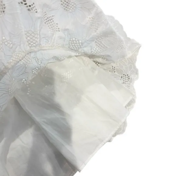 Milly Brielle Eyelet Dress in Ecru Size 6 - Image 10